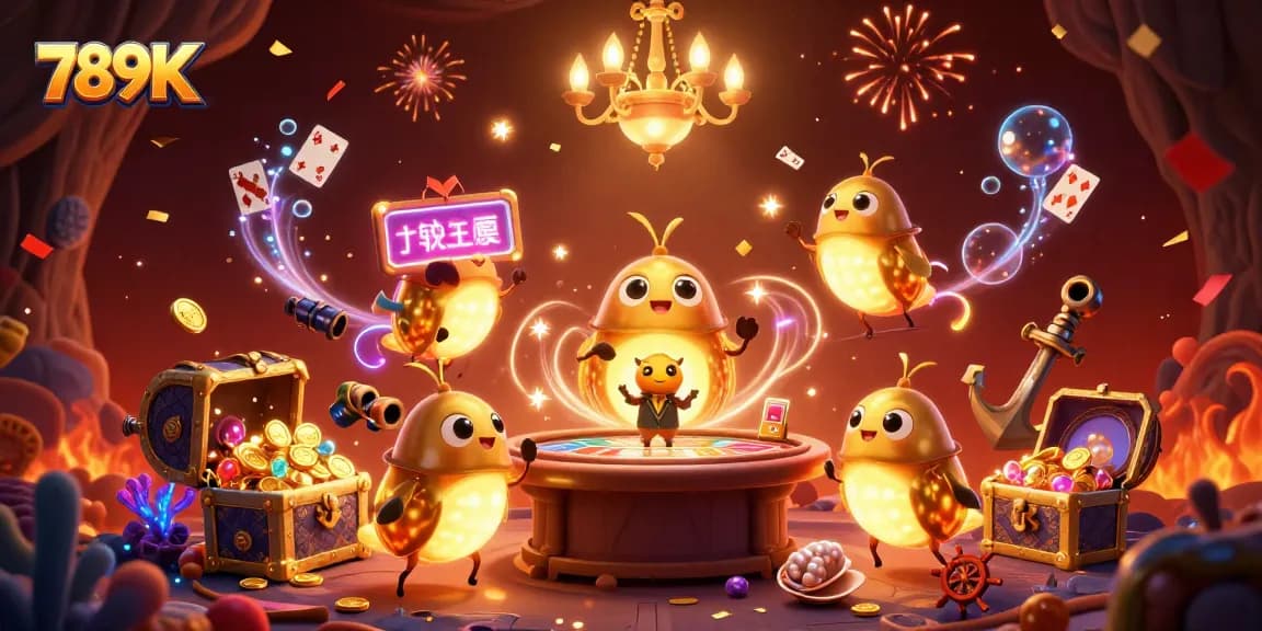 Experience the excitement at 789K casino illuminated by glowworms and a bat dealer.