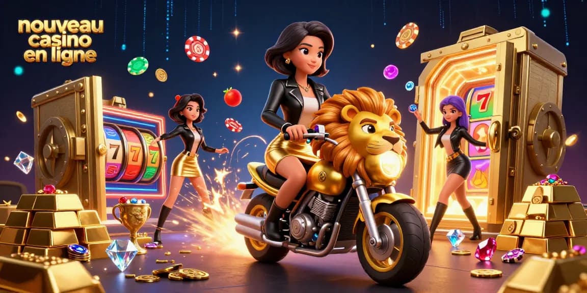 Experience the lively ambiance of a nouveau casino en ligne featuring dynamic 3D characters and vivid game elements.