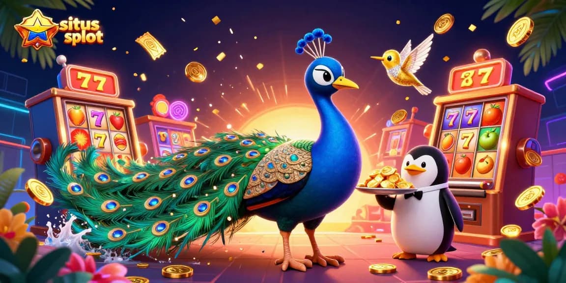 Menangkan peluang di situs judi slot dengan simbol beruntun keberuntungan dan chip emas yang mempesona.