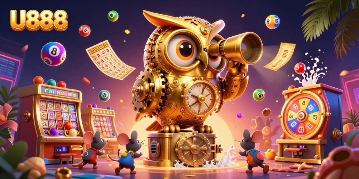 Engage with U888 casino excitement featuring animated characters and thrilling game elements.
