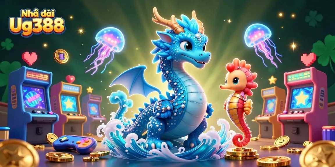 Experience the thrill with Nhà cái Ug388 in this vibrant 3D casino scene filled with action!