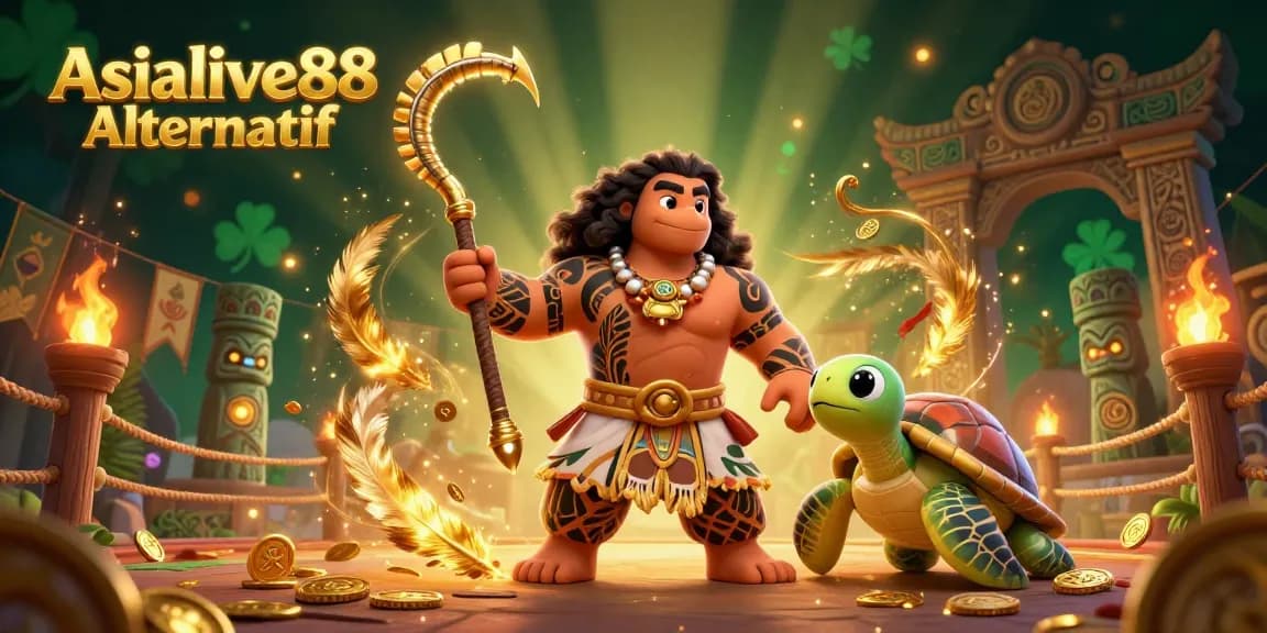 Experience Asialive88 Alternatif through an immersive 3D casino adventure with vibrant characters and rich game elements.
