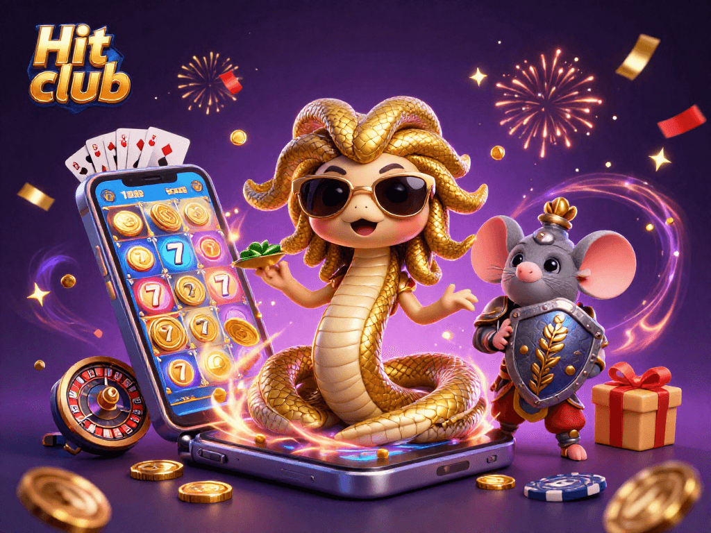 Experience the thrill of the Hit club with dynamic slots and celebratory elements in 3D art.