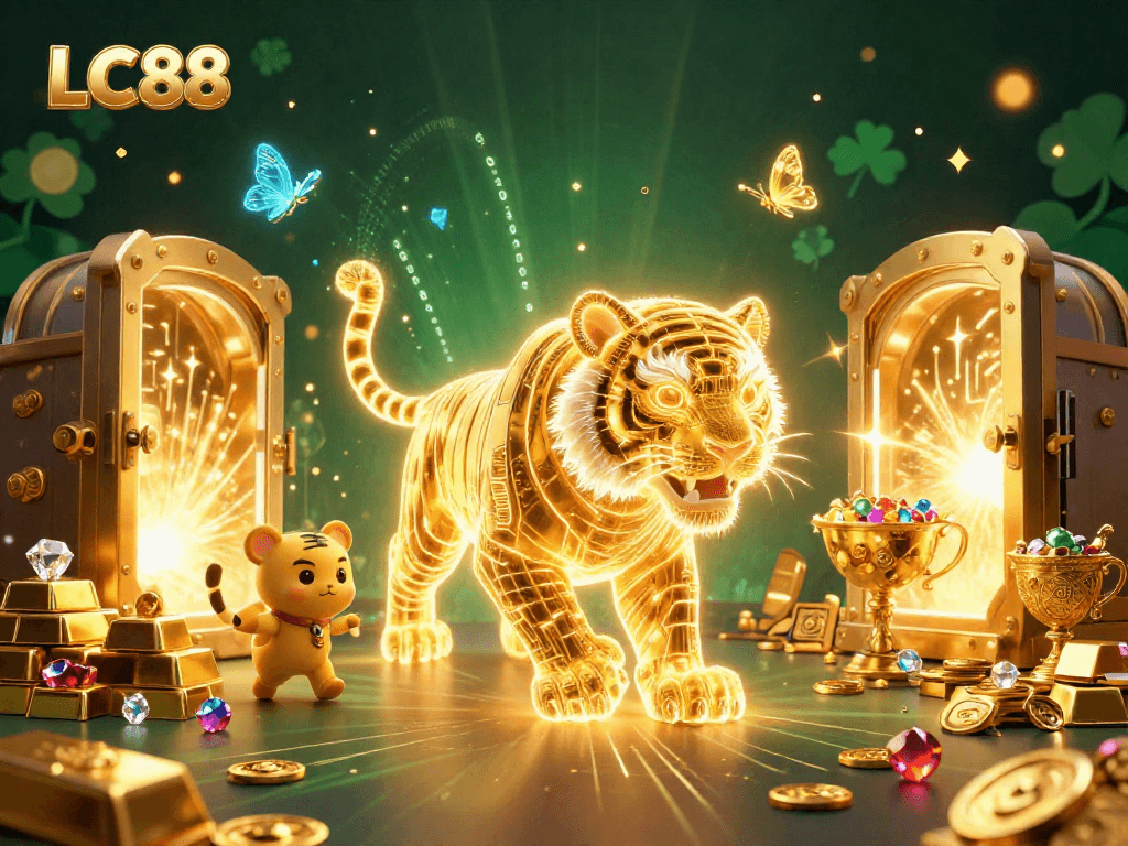 LC88 captures the thrill of winning in a stunning 3D digital casino with vibrant visuals.