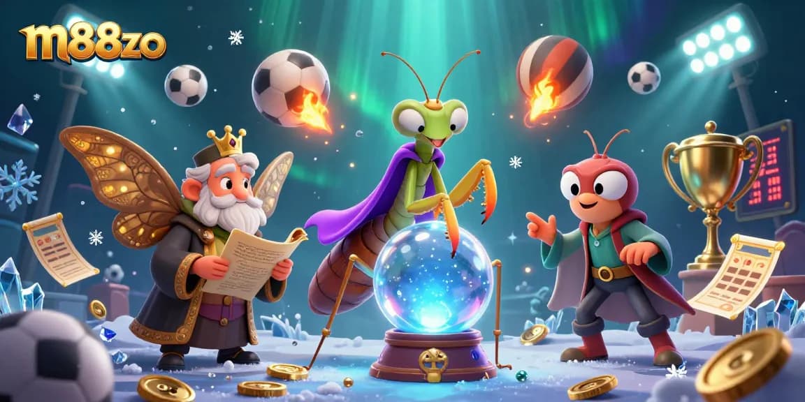 Experience the magic of m88zo as a cartoon fortune teller guides players with crystal clarity through thrilling sports betting!