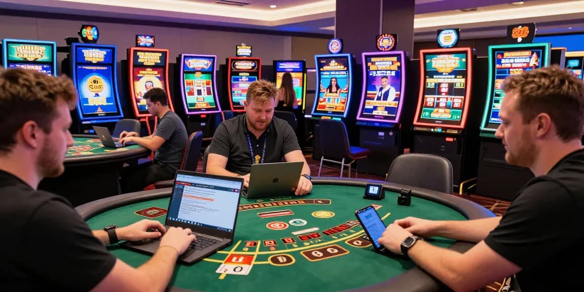 Exciting online credit card gambling at https://sii.org.uk/ showcasing players enjoying slots and live dealer games.