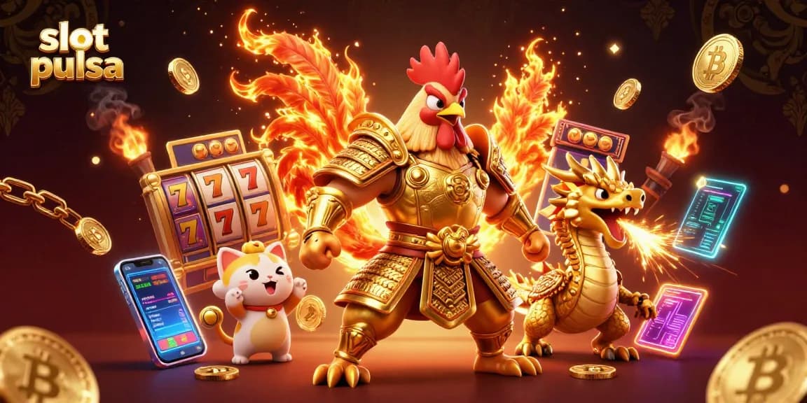 Experience thrilling slot pulsa action in a vivid 3D scene with unique characters and elements enriching the game atmosphere.