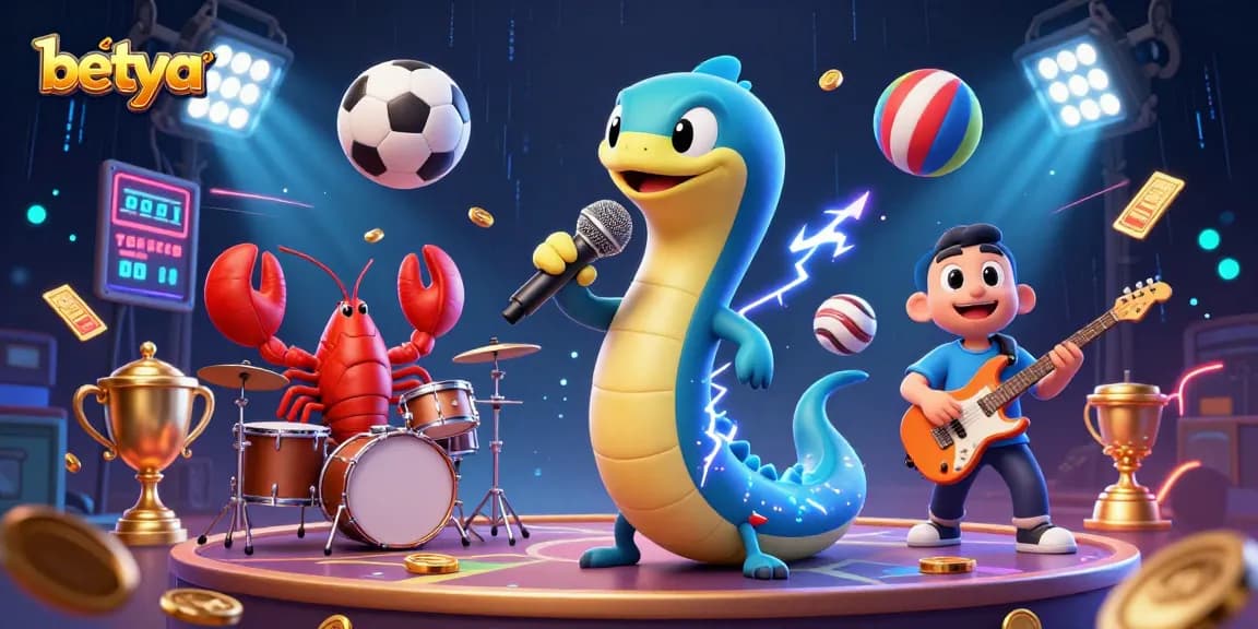 Engage with betya in an exciting underwater casino scene featuring lively characters and gambling elements.