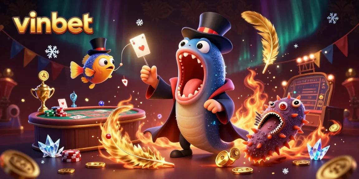 Experience the excitement of vinbet with a lively illustration of a magical betting scene featuring enchanting sea creatures.