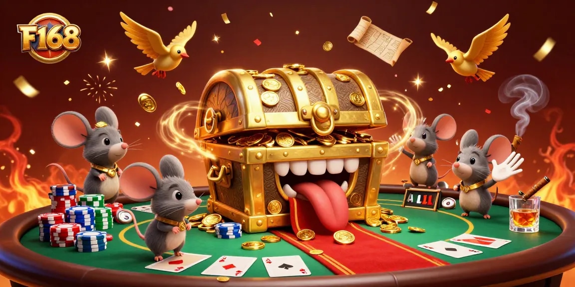 Engage in thrilling poker games at F168 with a vibrant casino scene full of excitement and rewards.
