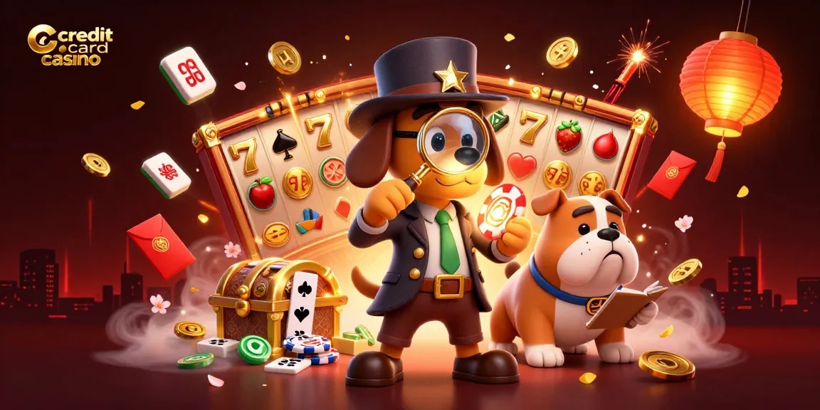 Experience the thrill of a credit card casino with playful characters and dynamic winning elements.