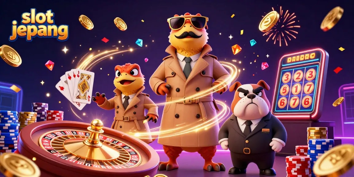 Experience thrilling action in slot jepang with fun-loving raptors entering a VIP casino.