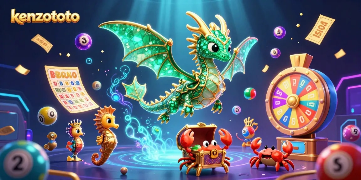 Experience kenzototo's vibrant lottery action with colorful bouncing balls and dynamic prizes!