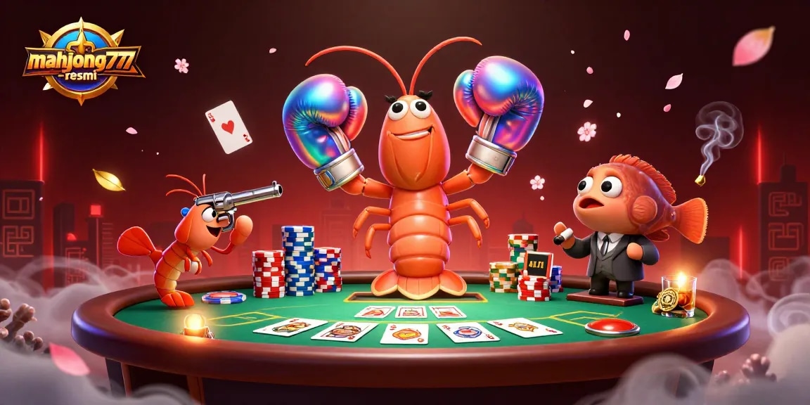 Experience mahjong777-resmi with lively gameplay surrounded by poker excitement and vibrant characters.