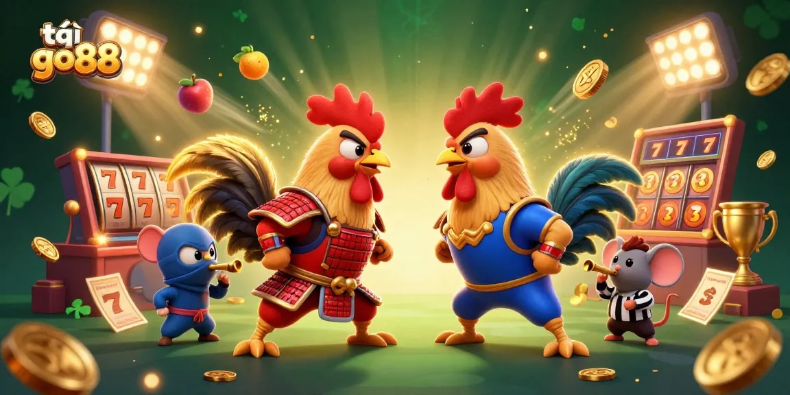 Tải go88 your winning streak with exciting slot games featuring dynamic roosters and casino elements