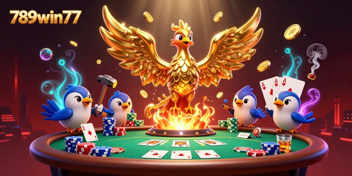 Experience thrilling wins at 789win77 while enjoying golden phoenix riches in a vibrant casino atmosphere.