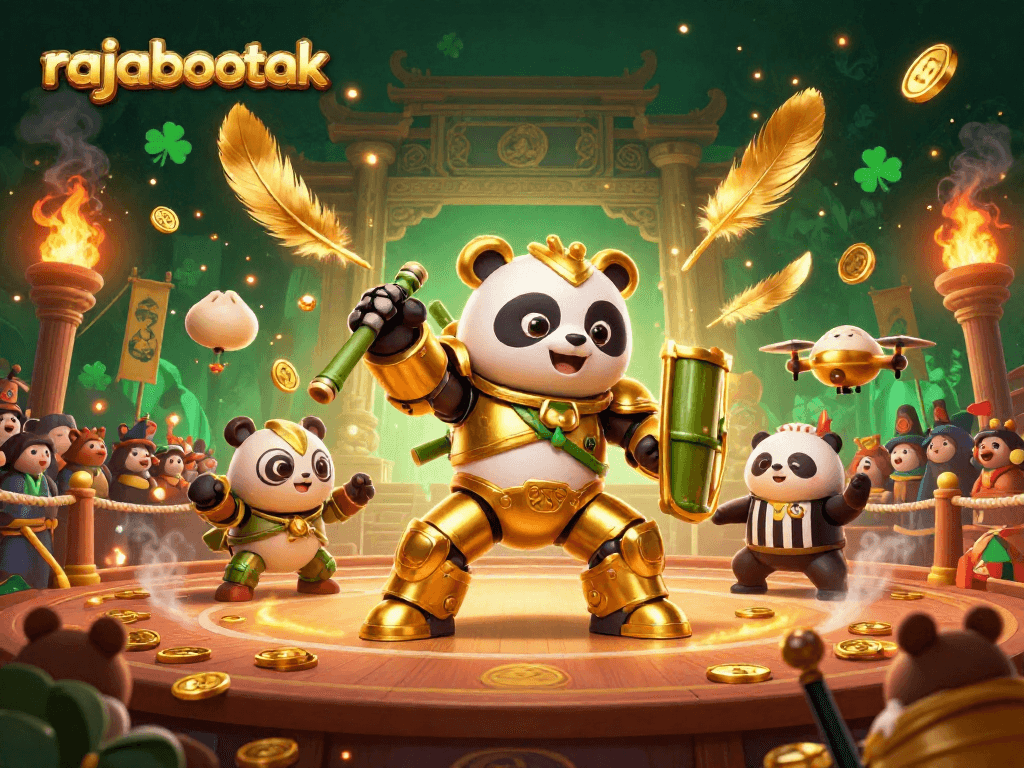 Engage with rajabotak in an exhilarating casino arena featuring dynamic characters and vibrant gambling action.