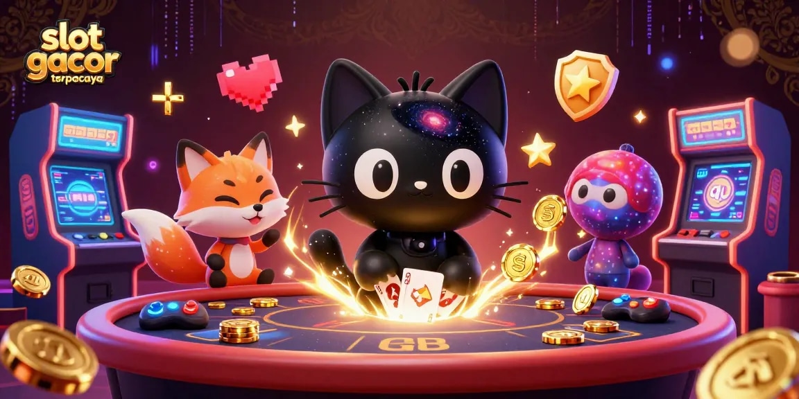 Menikmati pengalaman slot gacor terpercaya dengan karakter unik dan elemen kasino yang menarik
