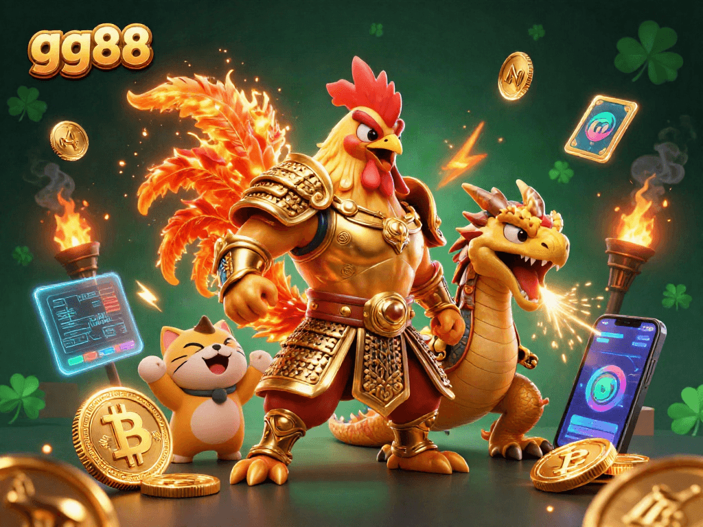 Experience thrilling moments in gg88 with fiery characters and dynamic crypto elements.