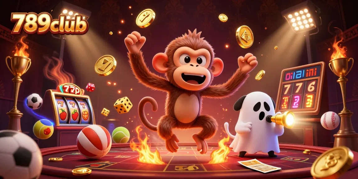 Engage in thrilling games at 789club with slot reels, lucky 7s, and captivating casino elements.