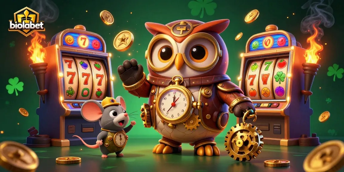 Mainkan slot yang mendebarkan dengan ilustrasi kasino 3D yang cerah dari biolabet yang menampilkan permainan jackpot.