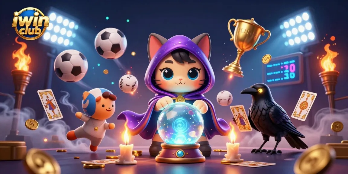 Join the action with iwin club as this vibrant 3D illustration showcases thrilling gaming elements.