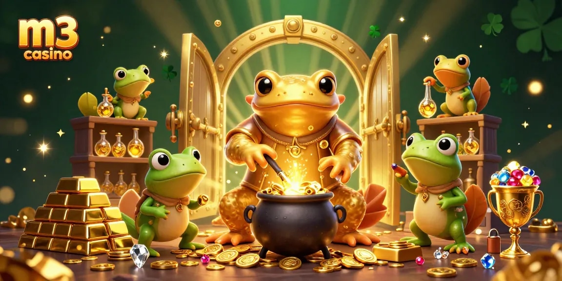 Experience the magic of M3 Casino with the alchemist and treasure galore!