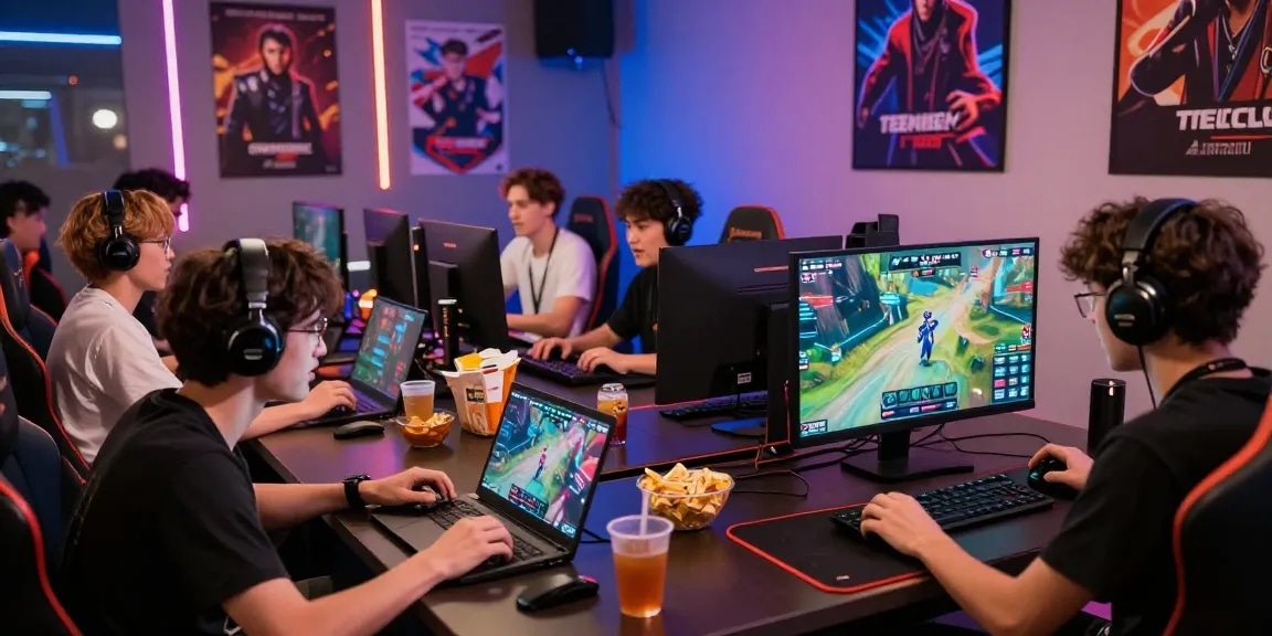 Experience MPOSPORT's vibrant digital gaming environment with gamers enjoying seamless gameplay on multiple devices, showcasing excitement and community.