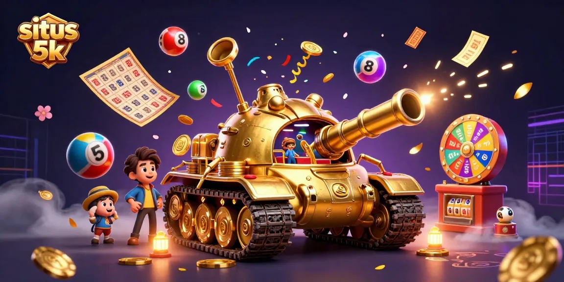 Engage with situs 5k as you explore the vibrant casino scene with games, confetti, and rich visuals.