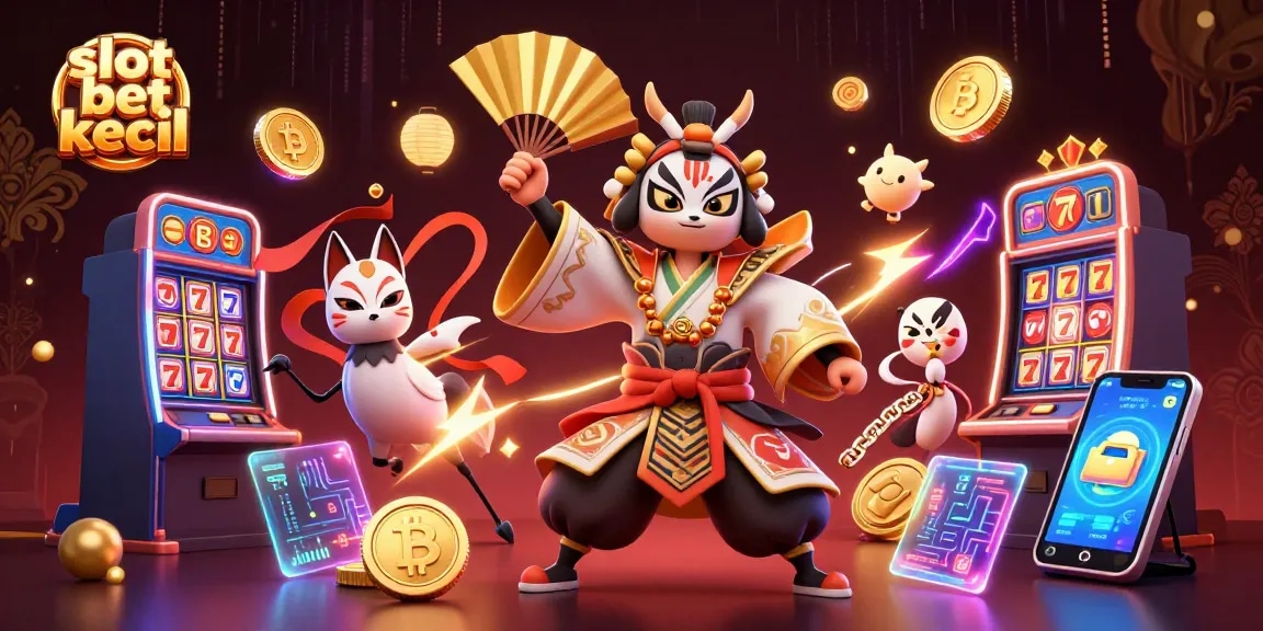 Engage with slot bet kecil in a vibrant 3D scene featuring dynamic casino elements.