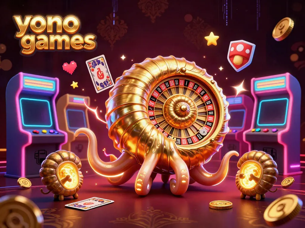 Playing thrilling yono games with a nautilus roulette wheel and vibrant arcade elements.