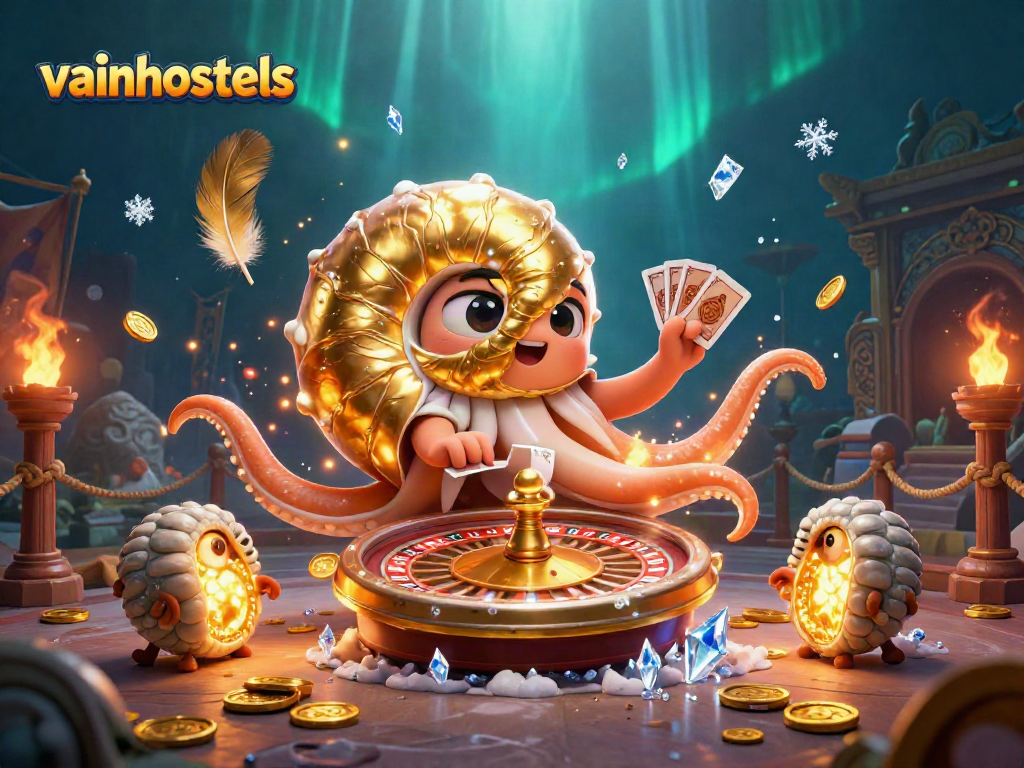 Experience thrilling gameplay with vainhostels featuring a magical nautilus roulette scene.