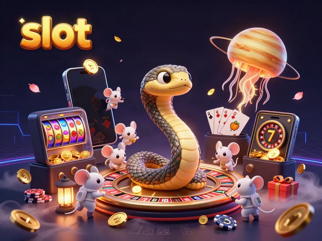 Experience the thrill of winning with engaging slot games in this vibrant casino scene.