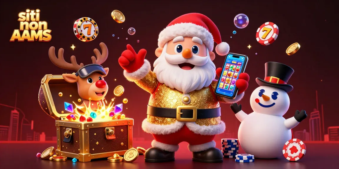 Unisciti al divertimento festivo con i siti non AAMS mentre Babbo Natale celebra le vittorie al casinò!