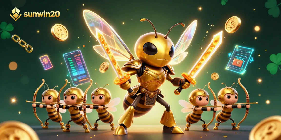 Engage with sunwin20's thrilling casino experience featuring colorful characters and crypto elements.