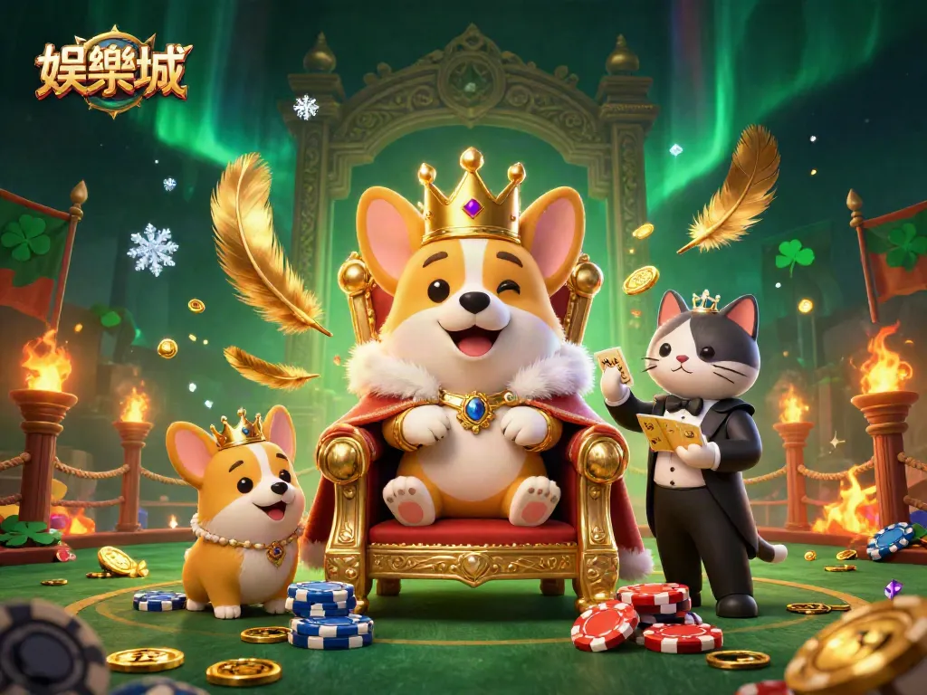 娛樂城中的可愛角色與撲克元素，展現激動人心的賭博體驗。