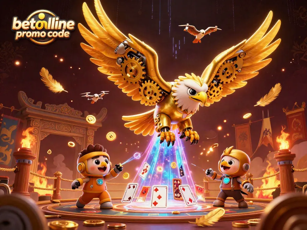 Engage with the latest betonline promo code amidst a flurry of digital casino elements.