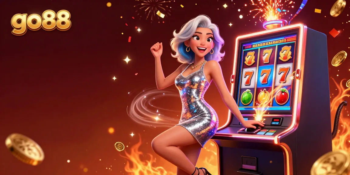 Win big at go88 with a stunning 3D casino scene showcasing jackpots and celebratory energy.