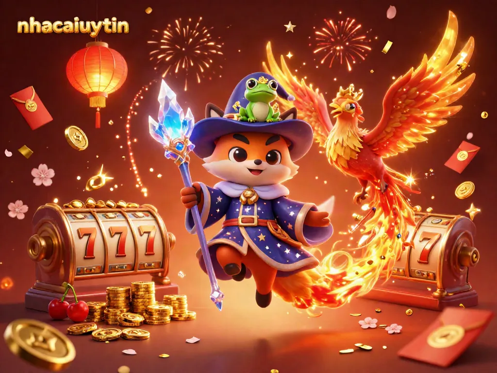 Engage with nhacaiuytin's vibrant world of slot games featuring magical characters and festive celebrations.