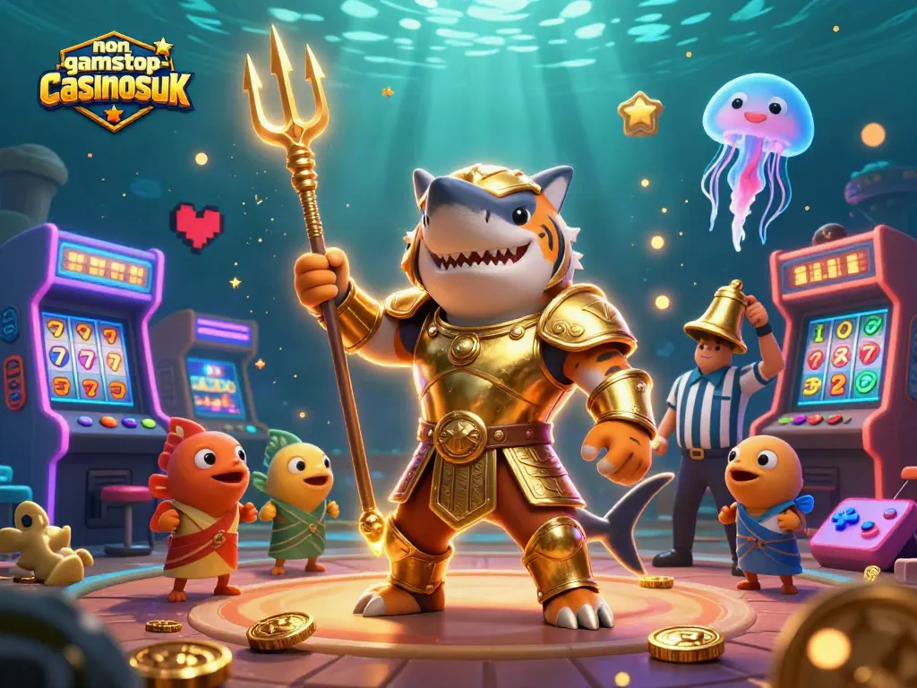 Engage with top non-gamstop-casinosuk slots featuring a tiger shark and thrilling gaming elements.