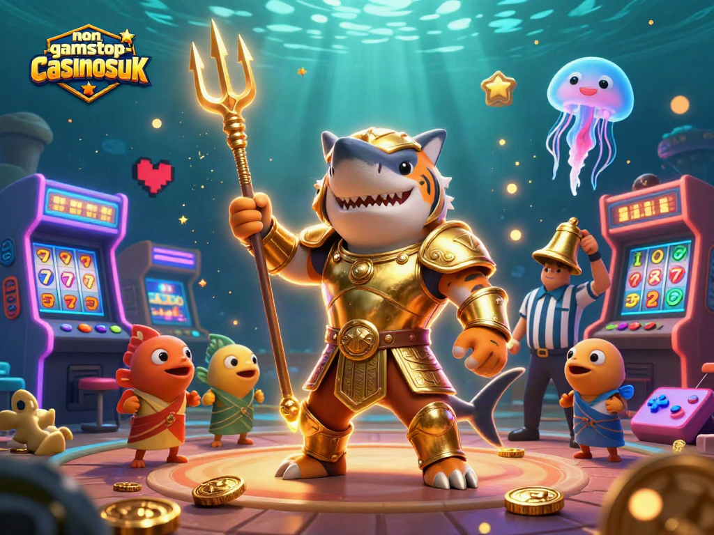 Engage with top non-gamstop-casinosuk slots featuring a tiger shark and thrilling gaming elements.
