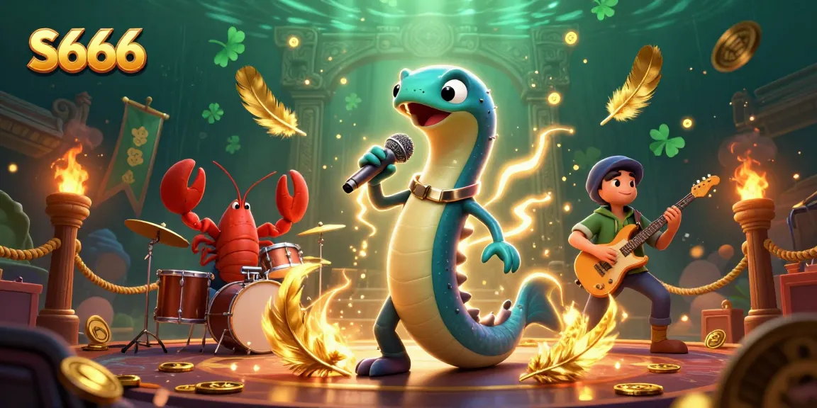 Experience the thrilling world of S666 with vibrant 3D characters lighting up an underwater casino.