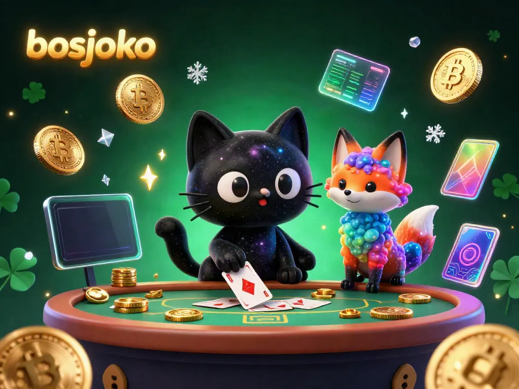 Experience thrilling casino action at bosjoko with the charming black hole cat at the cosmic table.