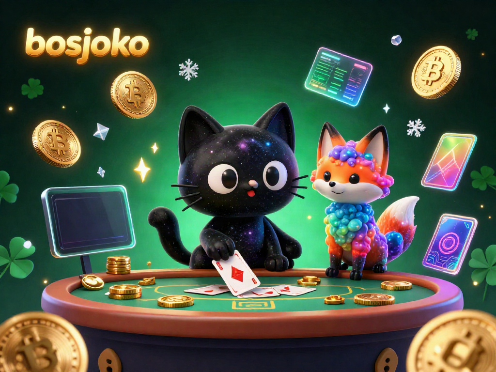 Experience thrilling casino action at bosjoko with the charming black hole cat at the cosmic table.