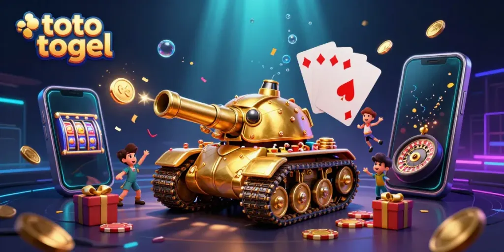 Engage with toto togel as a dynamic golden beetle tank reveals a miniature casino, full of excitement.