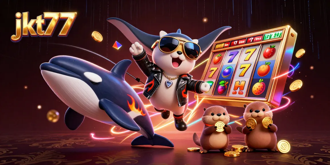 Masuki keseruan jkt77 dengan ilustrasi orca bertema kasino dan simbol slot yang mengagumkan.