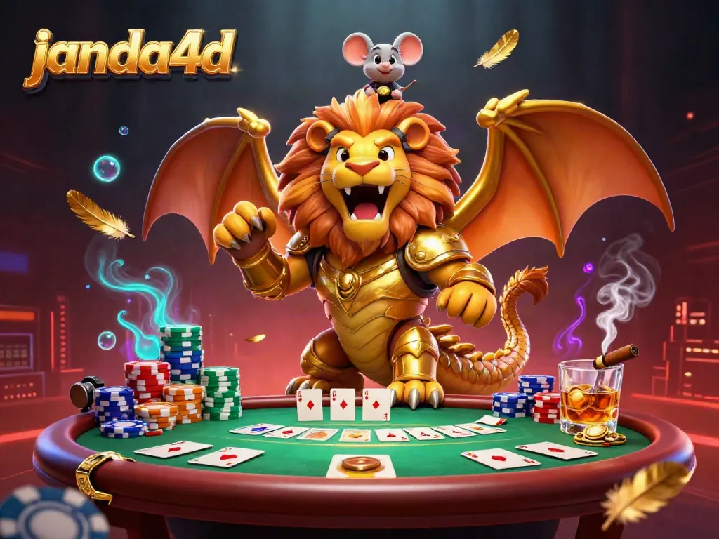 Gambarkan pengalaman bermain janda4d dengan chimera emas dan elemen poker yang memukau.