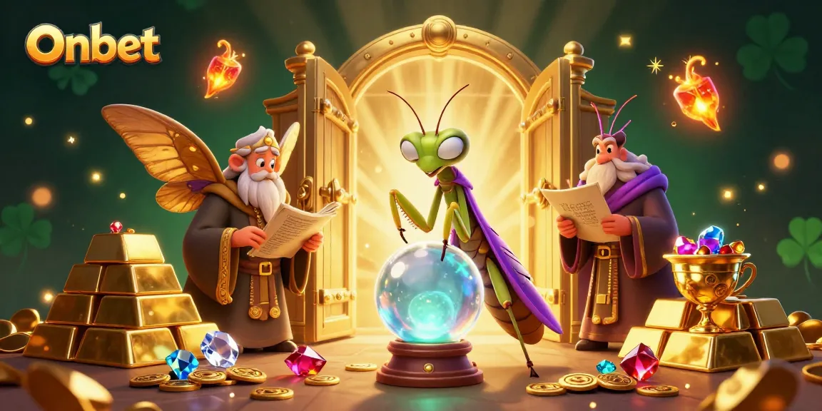 Experience thrilling gameplay at Onbet with engaging casino characters and dazzling treasures.