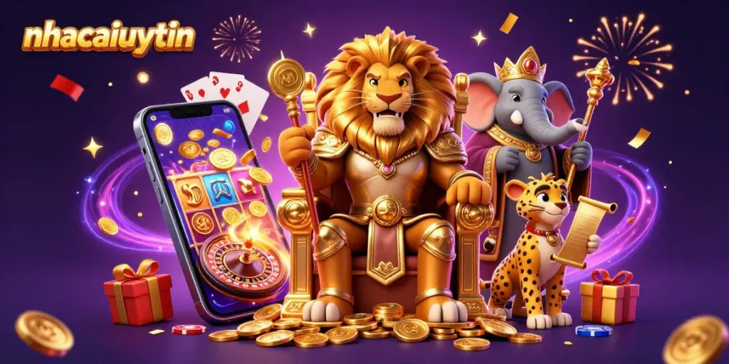 Engage in winning strategies with nhacaiuytin through dynamic casino gameplay featuring slot games and vibrant elements.