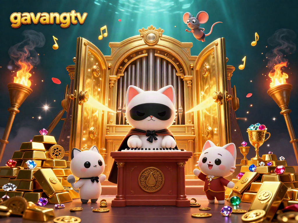 Experience the thrill of gambling with Gavangtv at a vibrant casino scene full of treasures.